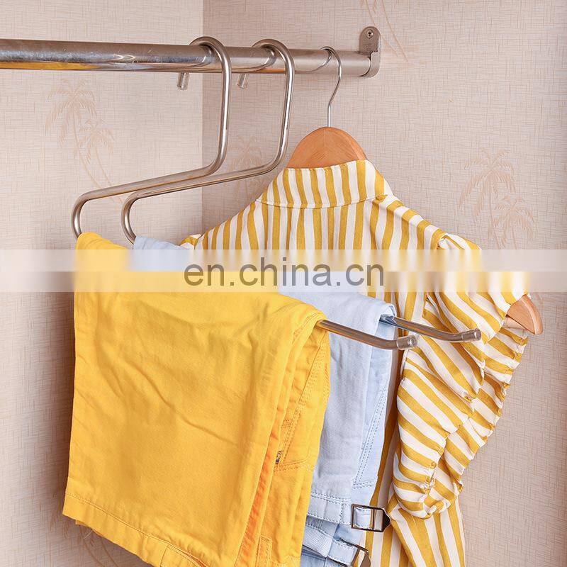 Z shape hanger, good quality stainless steel scarf pants hanger