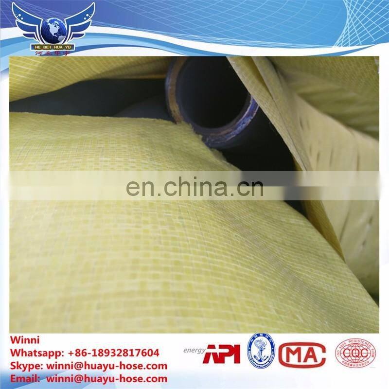 China Hebei Huayu factory sale API 7k four plies steel wire spiral rotary hose for oilfield