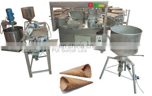 Semi Automatic Electric Gas Egg Rolling Waffle Cone Pizzelle Cookies Maker Ice Cream Cone Making Machine Price