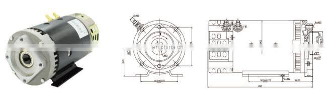 24 volt motor 4000w hydraulic dc motor with cw rotation