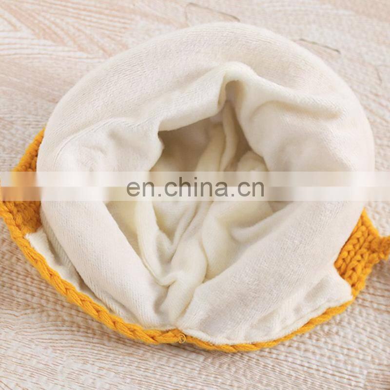 Kids Knitted Hats Pattern, Knot Winter Baby Hats