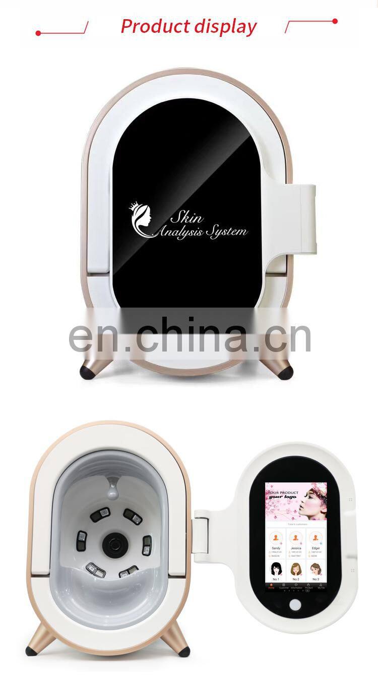 High Effective Magic Mirror 3D Facial Skin Analyzer Machine