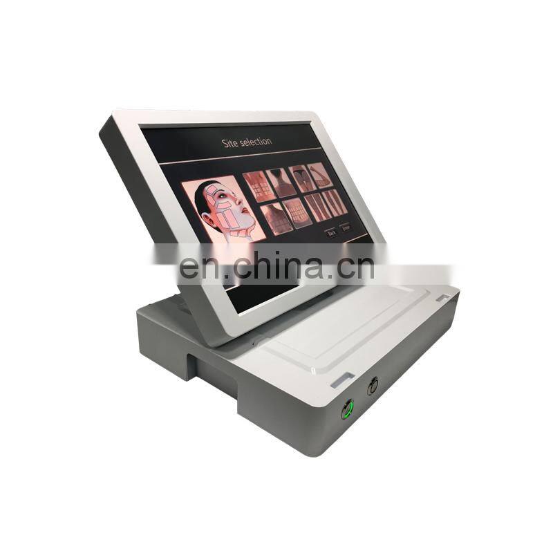 3 D face lifting machine 8 cartridges / korea beauty machine portable facial skin tightening wrinkle removal machine