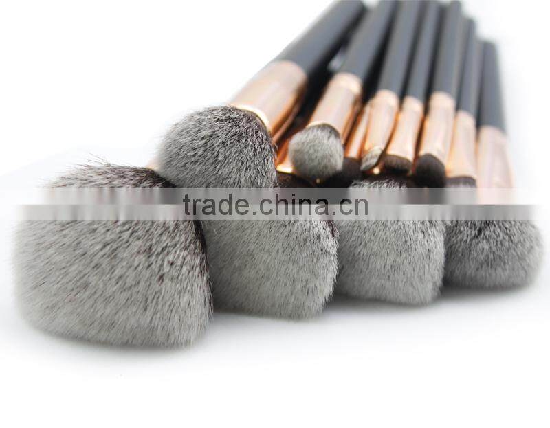 Golden Brush Custom Logo Makeup Cosmetics Brush Set 11 Pieces