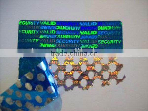 High quality custom 3 d holographic anti-counterfeiting labels/highly secure custom holographic stickers