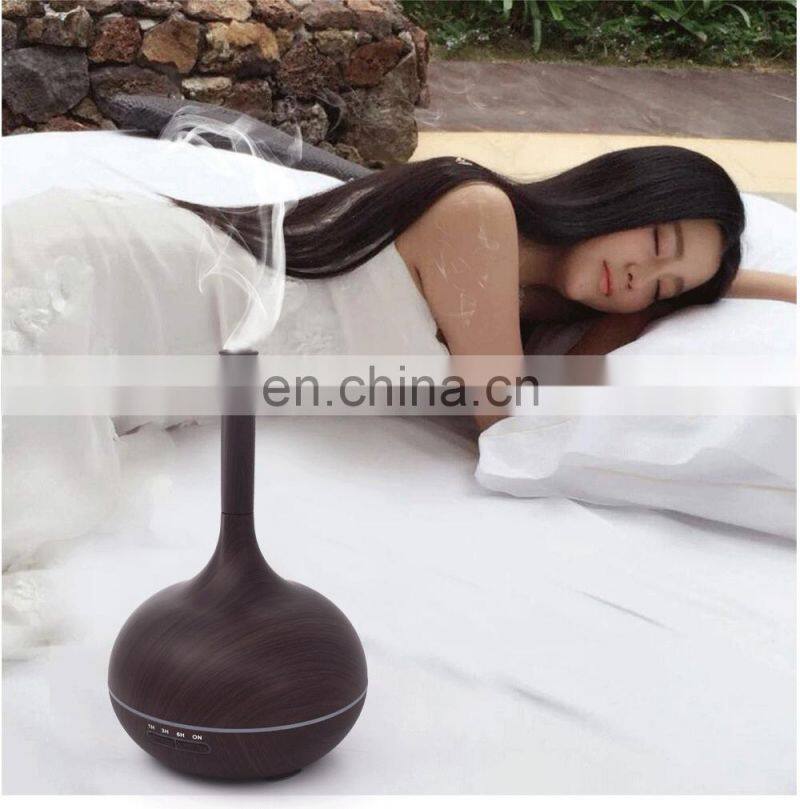 Hot Selling Ultrasonic Aroma Diffuser Wood Grain Essential Oil Diffuser For Office