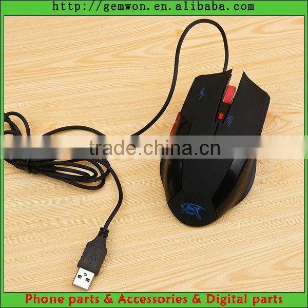 Adjustable 6 Buttons USB Wired Optical Gaming Mouse for PC Laptop