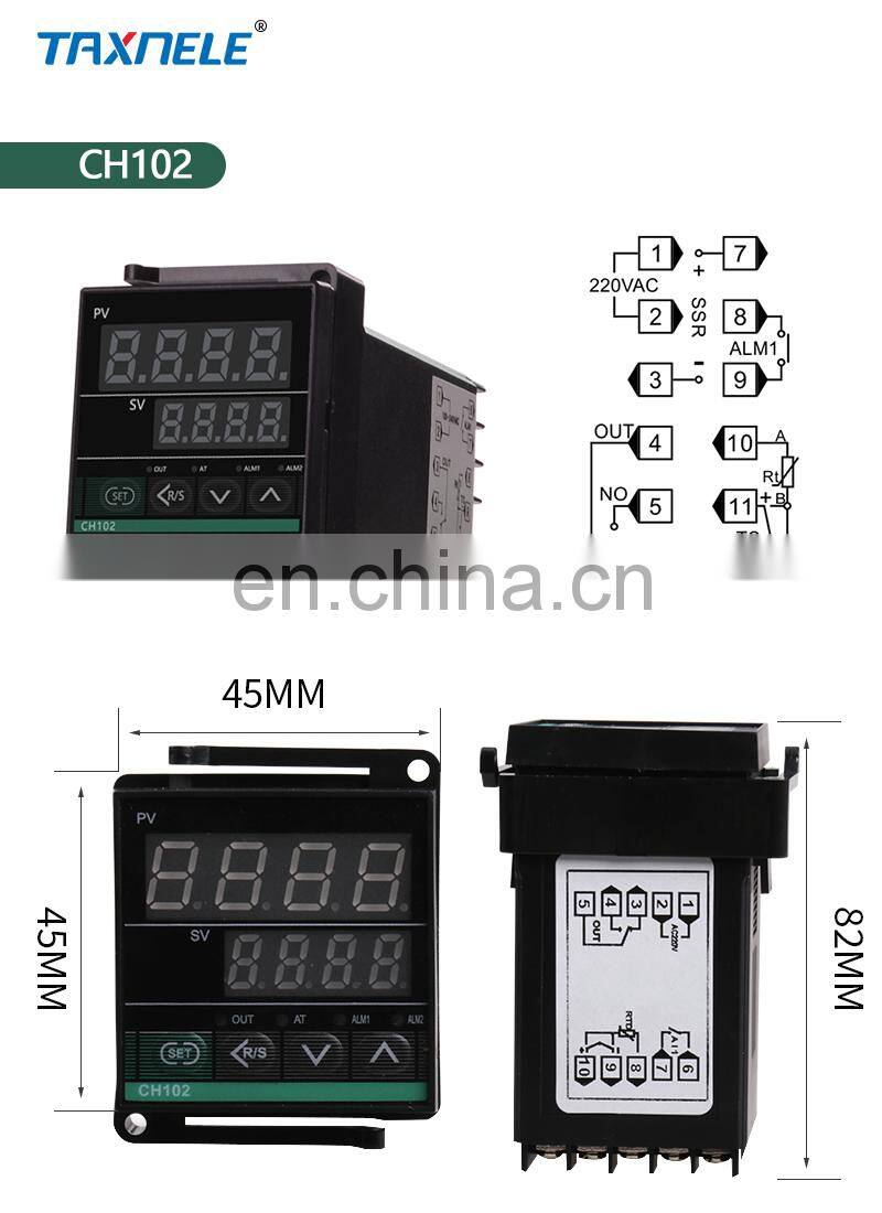 Dual Output Universal input Thermostat Digital Temperature Regulator PID Controller CH102 CH402 CH702 CH902 SSR Relay