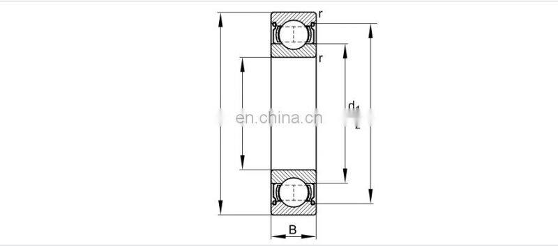 S6206 2RSR Anti-Corrosion Waterproof Bearing 30x62x16 mm Deep Groove Ball Bearing SS6206 S 6206