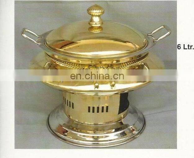 shiny polished chafing dish