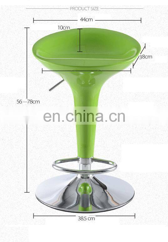 New Style ABS Plastic Bar Stool High Chair For Bar Counter And Kitchen Room