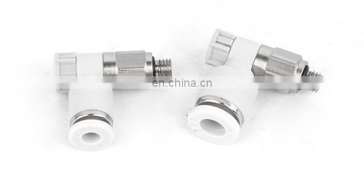 SNS AS-F Series plastic elbow air flow throttle valve pneumatic speed controller