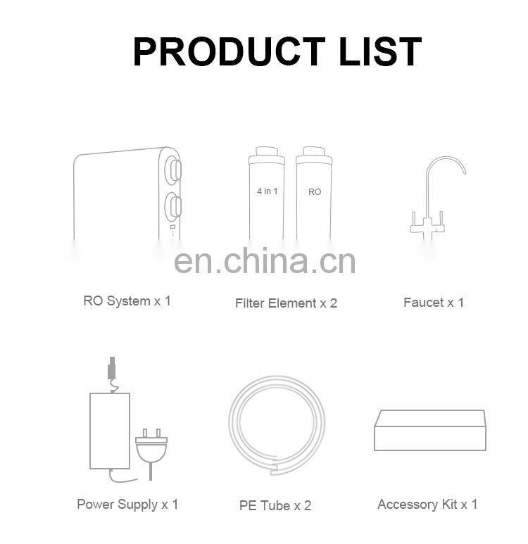 600G filter tankless RO water purifier quick filter change for home use best choice healthy drinking