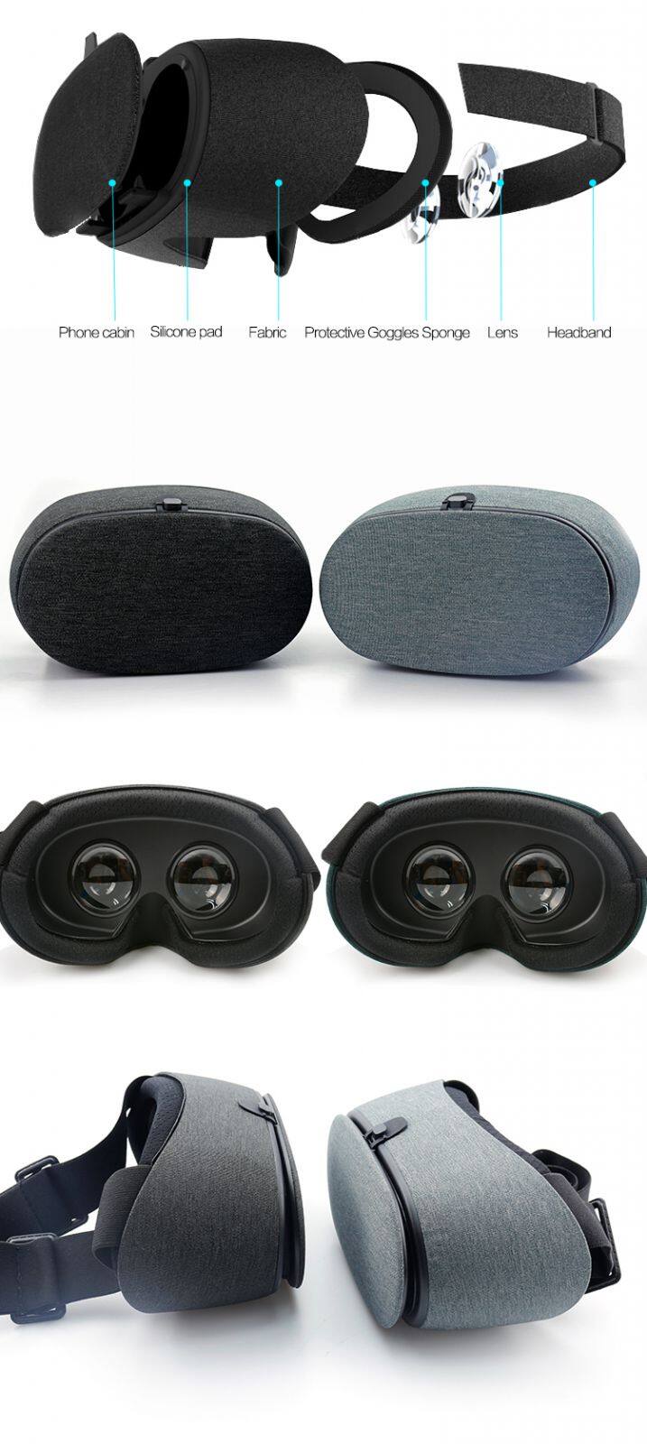 Ultra Light Body VR 3D Virtual Reality 3D Glasses for games and movies