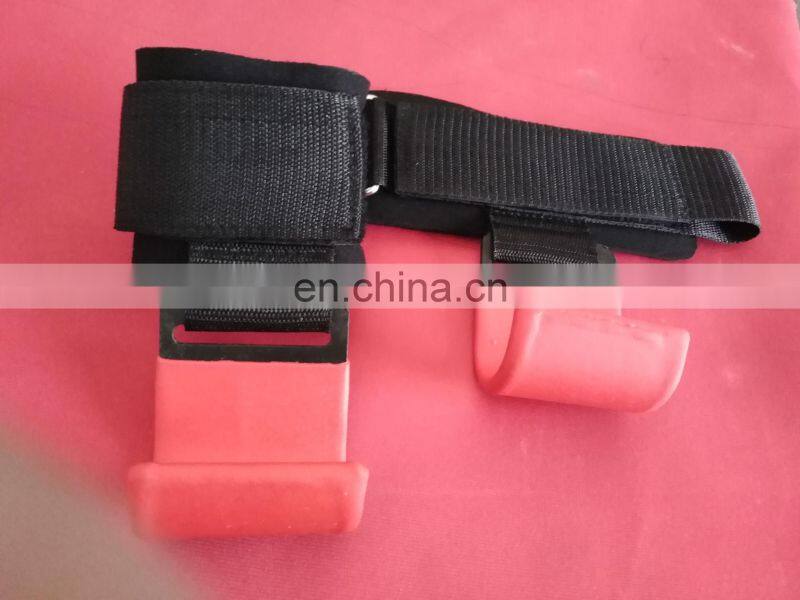 Leather WeightLifting workout Gloves Gym Grip Palm Protector Strap Weight lifting Pad Wrist Wraps Dumbbell