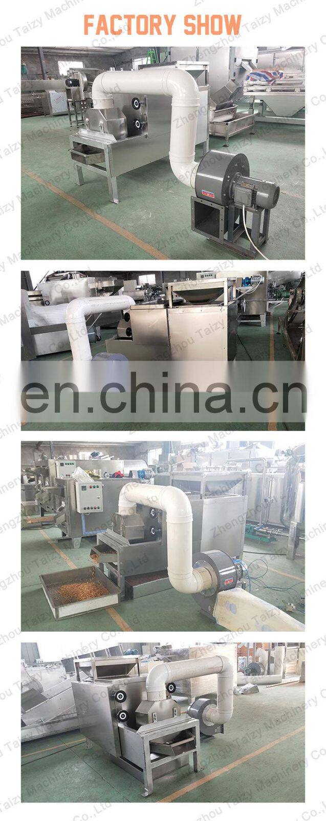 cocoa been husk peeler roasted peanut peeling and cutting  machine