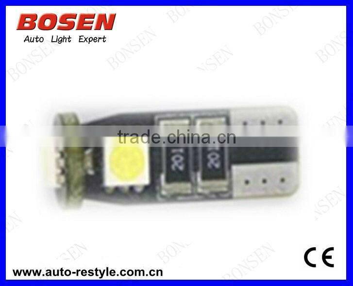 2013 hot sale T10-5SMD-5050 canbus LED