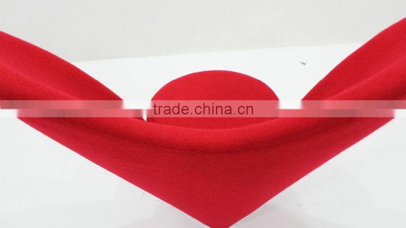 replica classic design fiberglass material fabric heart chair, cone chair with chrome finish legs