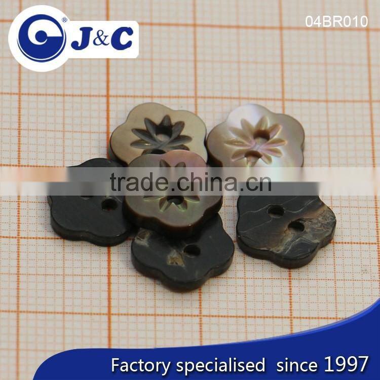 J&C Brown MOP shell buttons,pearl shell buttons for fashion shirt.BR010, BR012