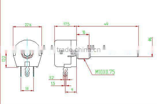 Electronics WX118 10k rotary potentiometer