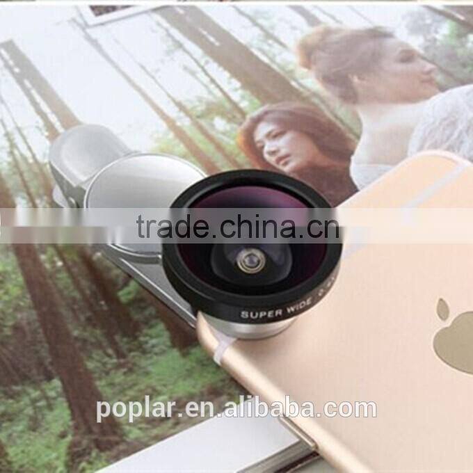 Wholesale clip-on mobile phone camera super wide lens