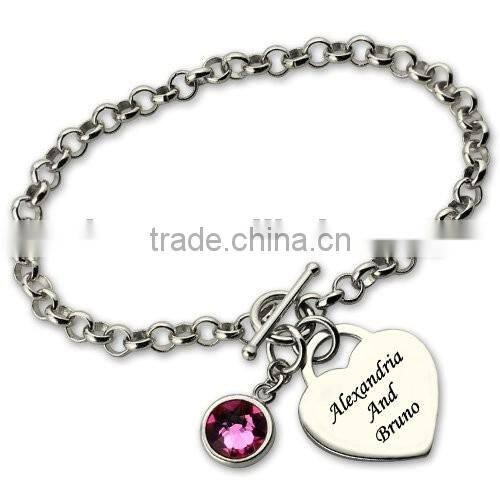 316l Stainless Steel 18k Gold Plated Joy To The World Bracelet, New Design Nylon Adjustable Bangle