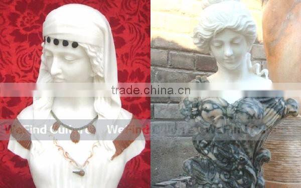 Antique Famous People Stone White Marble Statues