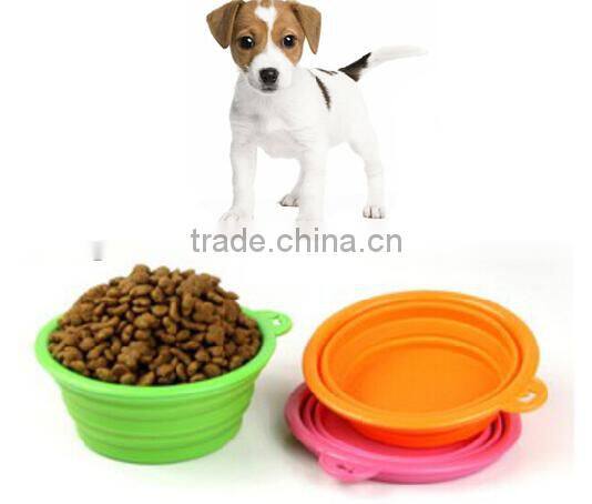 2014 newest portable silicone pet bowl