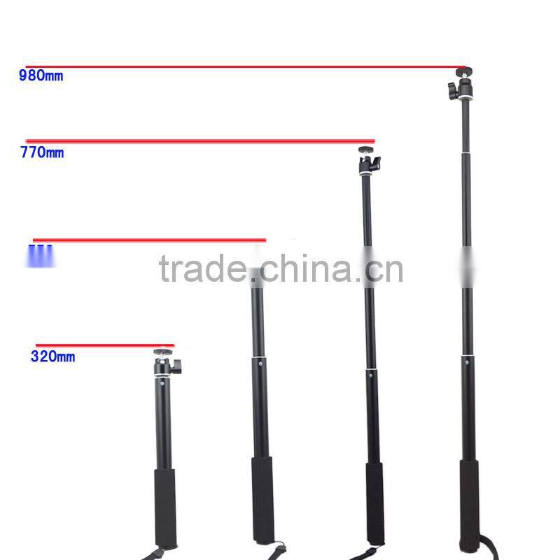 Travel tourism stability multi-angle rotation laser with selfie stick for mobilephone