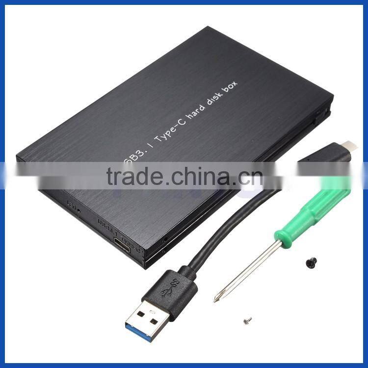 USB 3.1 Type C to 2.5" SSD HDD Enclosure Case Drive For Laptop PC Hard Dish Box For Macbook Not Including HDD SSD