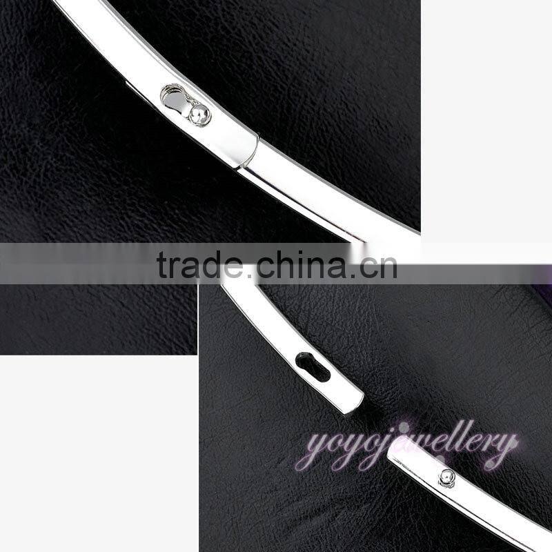 Micro pave setting gold design metal choker necklace for girls