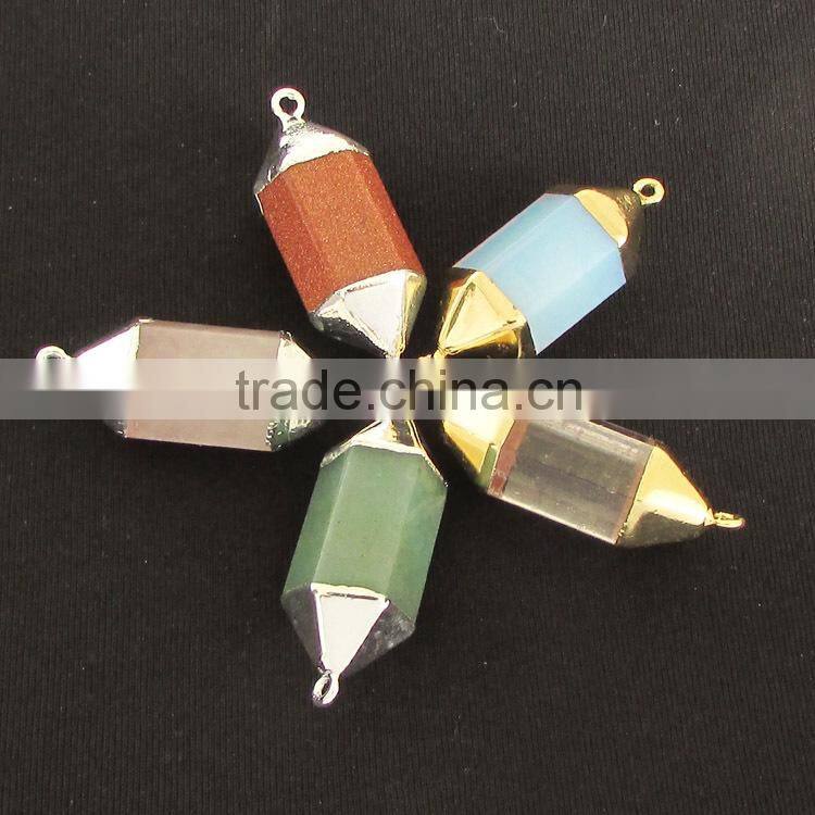 JF8584 fashion crystal pave round chunky agate slab beads