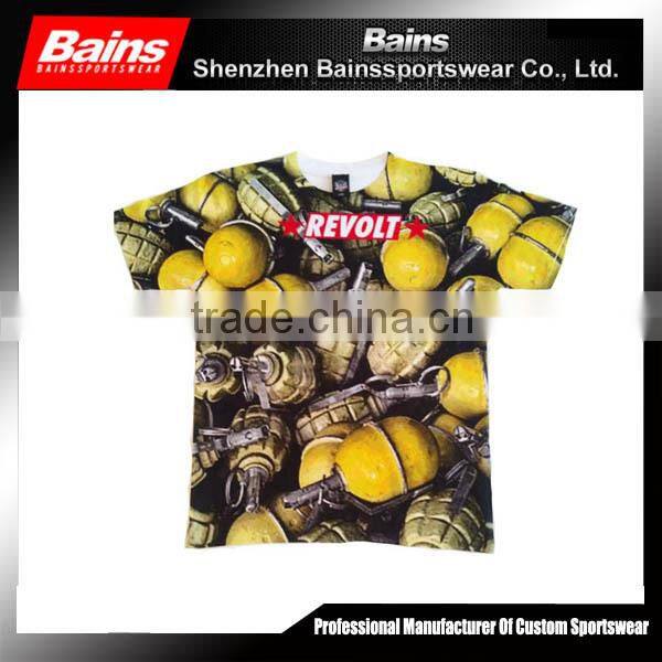 High quality custom sublimation t shirt sublimation