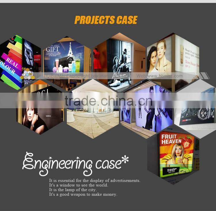 30mm Thickness Tension Fabric Display Super Slim Light Boxes