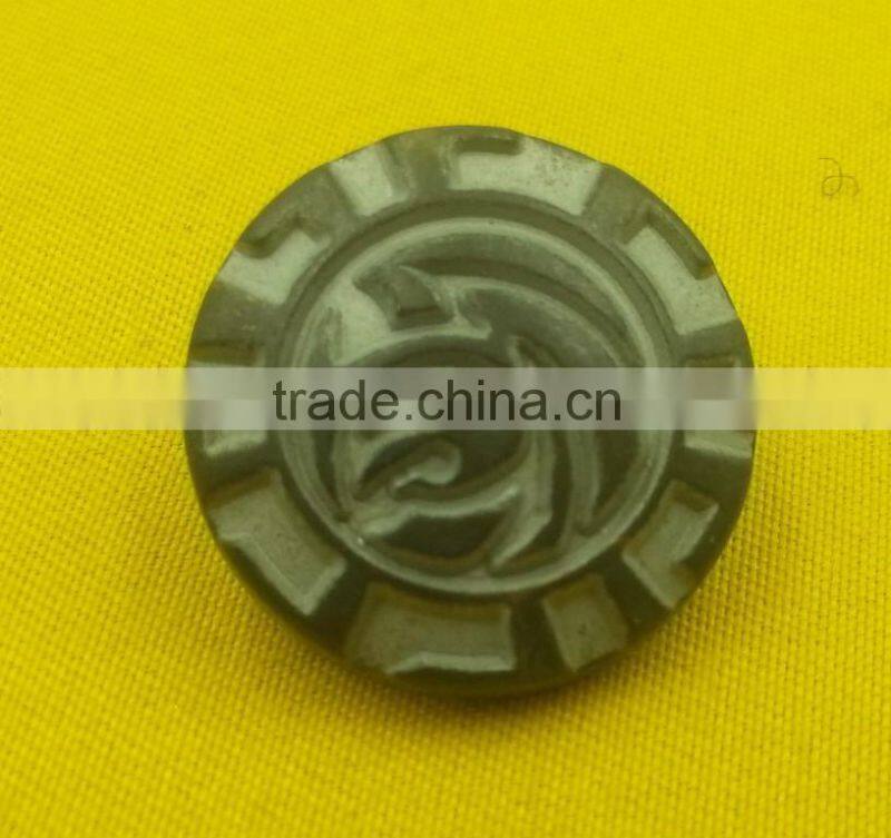 Brass Tin Color Metal Shank Button For Coats Wear --- MJ1131