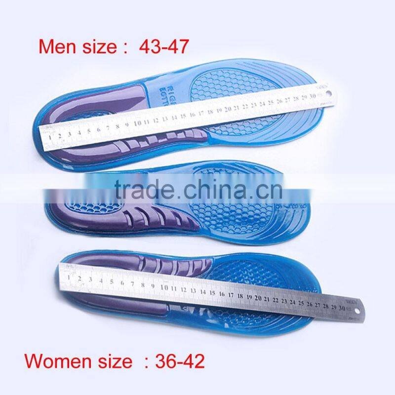 foot care massaging gel insole soft arch support