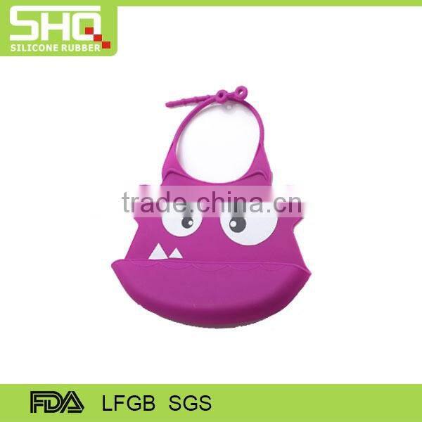 High Quality silicone baby bib eco-friendly waterproof Cartoon baby bibs wholesale