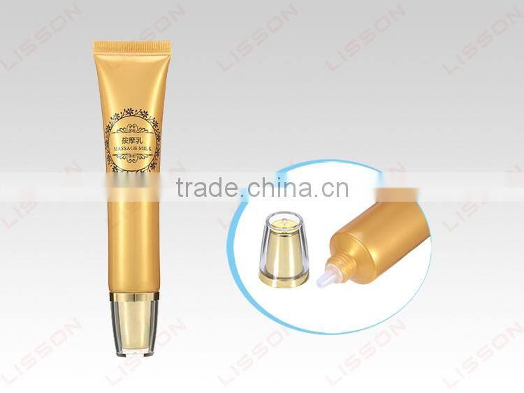 Round Cosmetic Hand Cream Plastic Tube With/Without Nozzle Plug