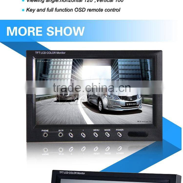 New arrival!!! tft lcd color 1080p 7 inch lcd monitor with hdmi Reverse RearView