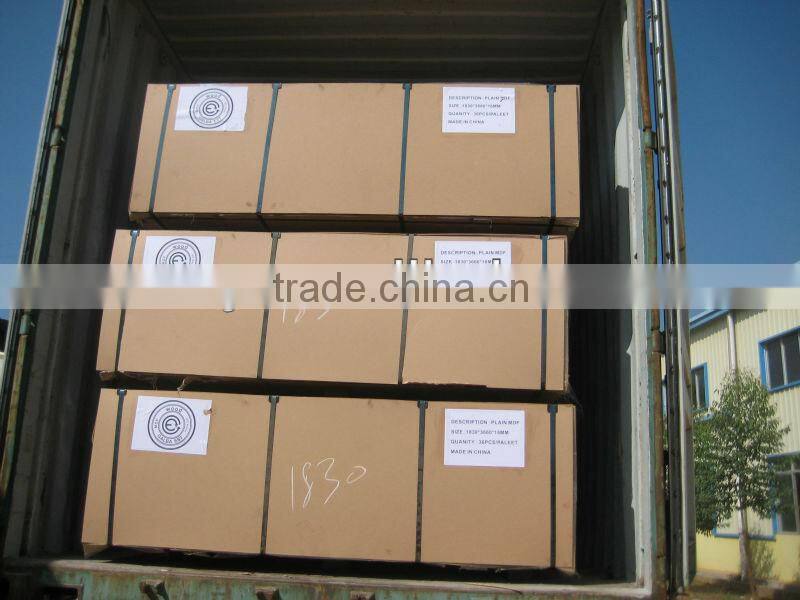 China E1 raw mdf board/melamine mdf with good prices