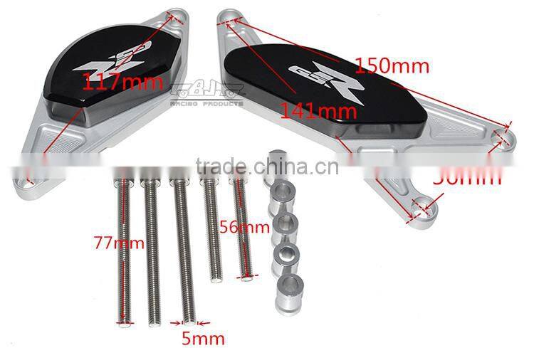 BJ-EG-010 Motorcycle CNC aluminum engine guard frame slider for sports bike Suzuki GSR 600