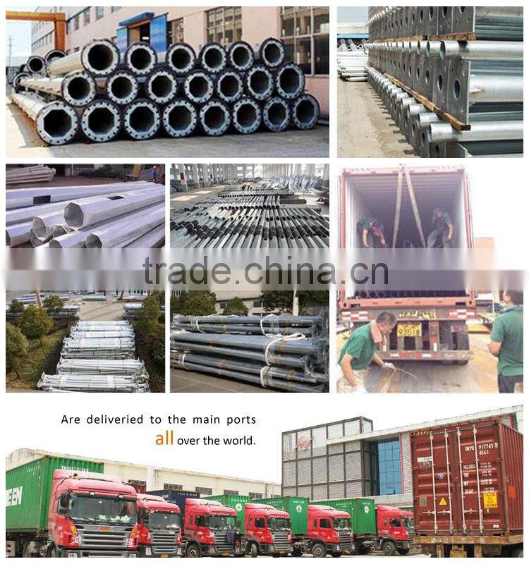 Galvanized outdoor square / round sign post