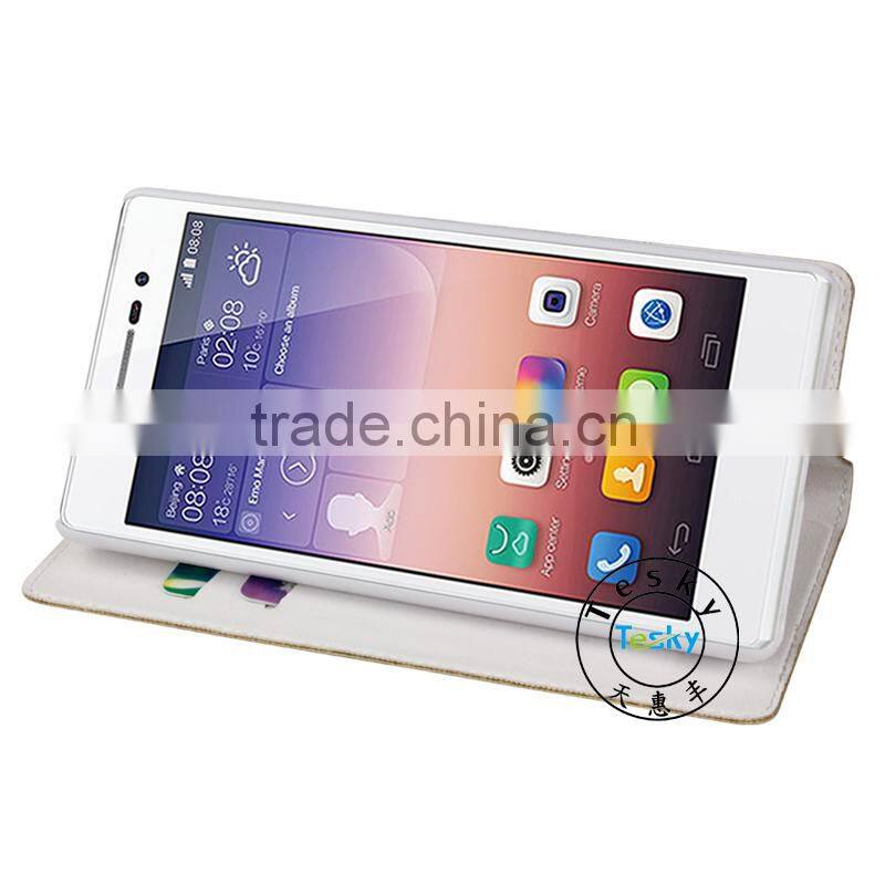 For HuaWei P8 Case,Hot New 2015 Phone Flip Leather Cover Case For HuaWei Ascend P8