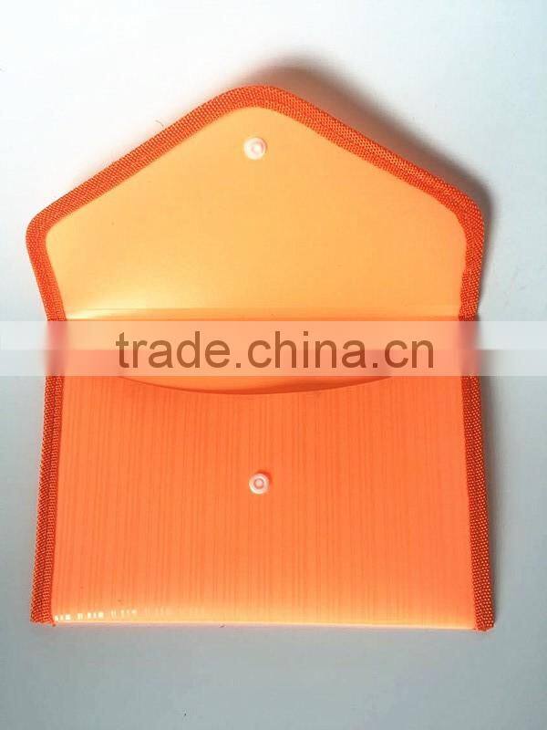 2016 New Fashion Factory Price A4, A5 File Pocket with Button