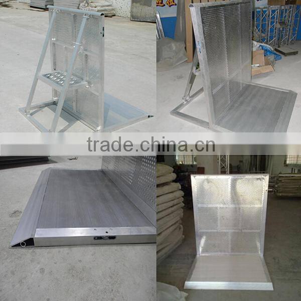 Hot selling concert crowd control barrier, aluminum crowd barricade for sale