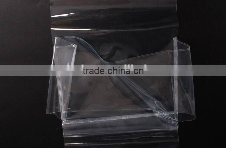 clear PVC bag, shopping bag ,gift bag ,Cosmetic bag , with paper top