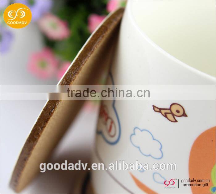 Wholesale custom hight quality eco-friendly blank mdf cork coaster