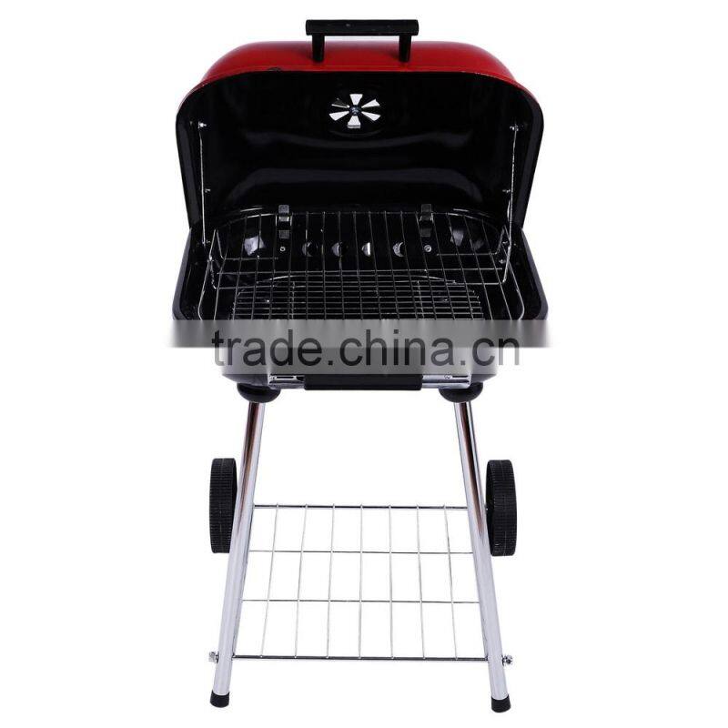 Attractive portable balcony bbq grill with wheel