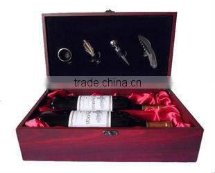 Customized unfinished wooden wine box for sales