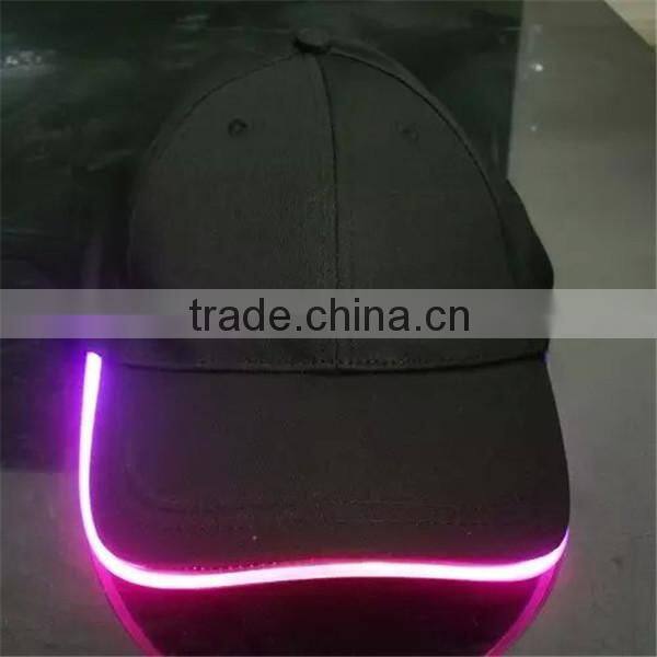 Baseball Customized Logo led light cap wholesale light caps